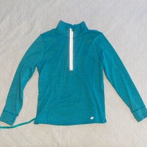 Spalding Teal Athletic Pullover Top